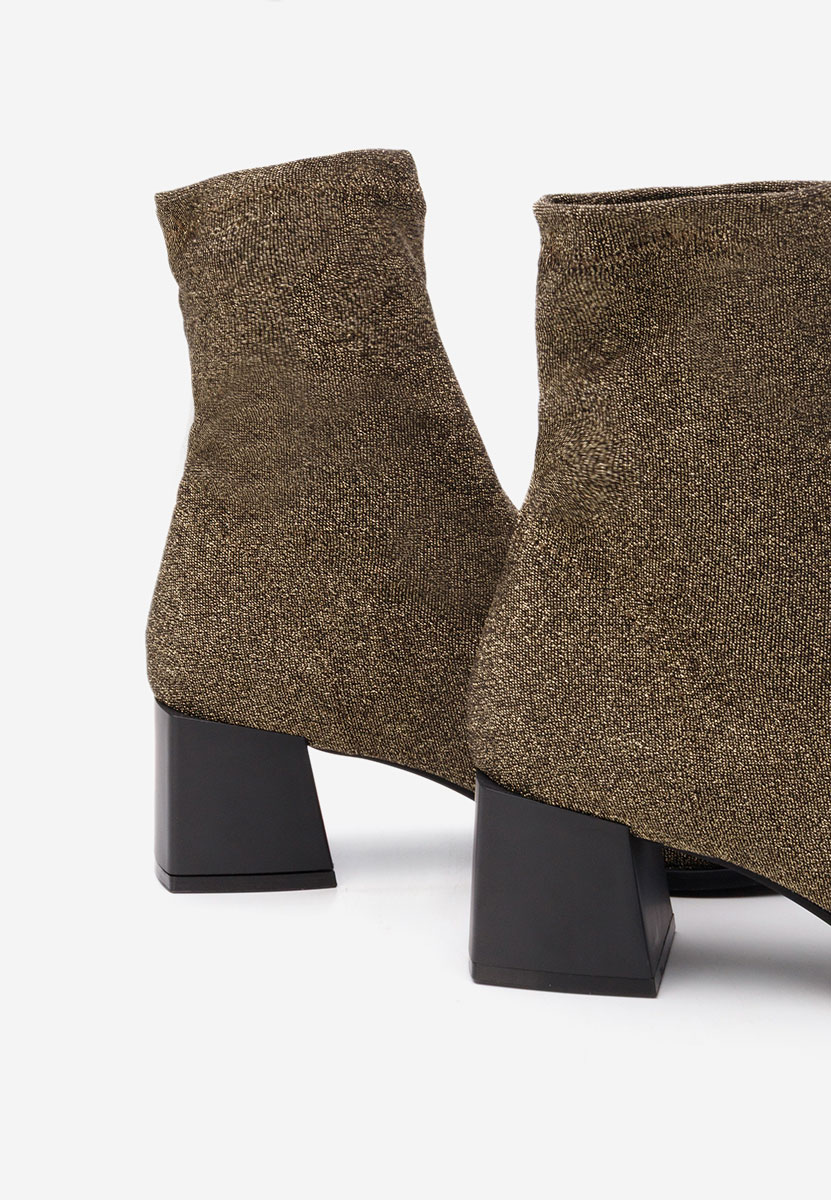 Tronchetti con tacco largo Denonia V2 oro