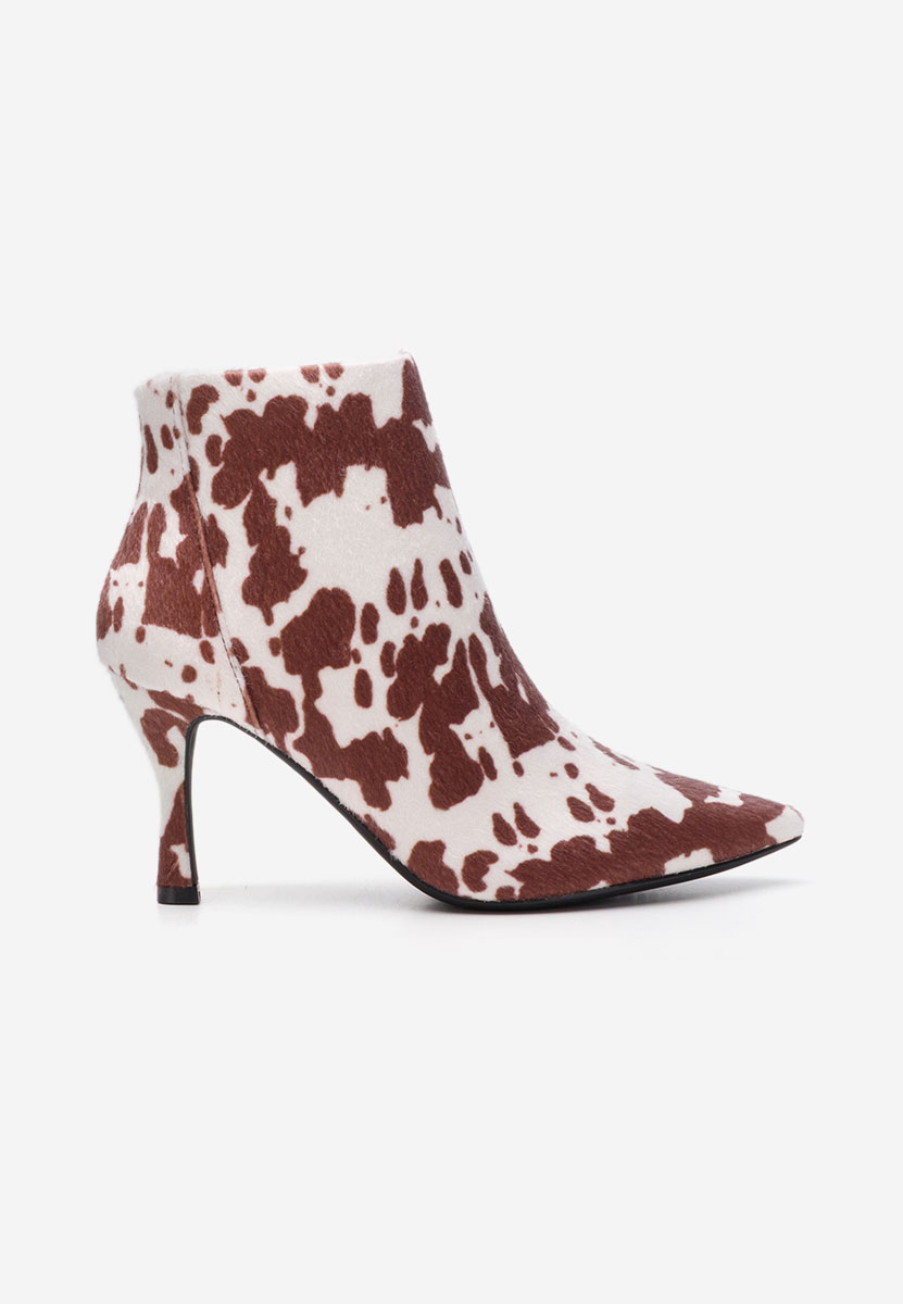 Tronchetti tacco a spillo Jinna animal print