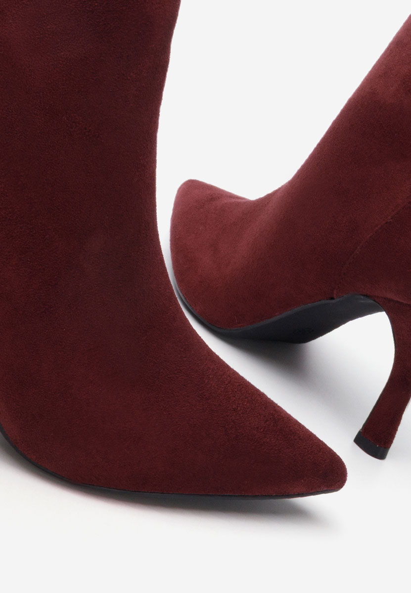 Tronchetti tacco a spillo Jinna granata