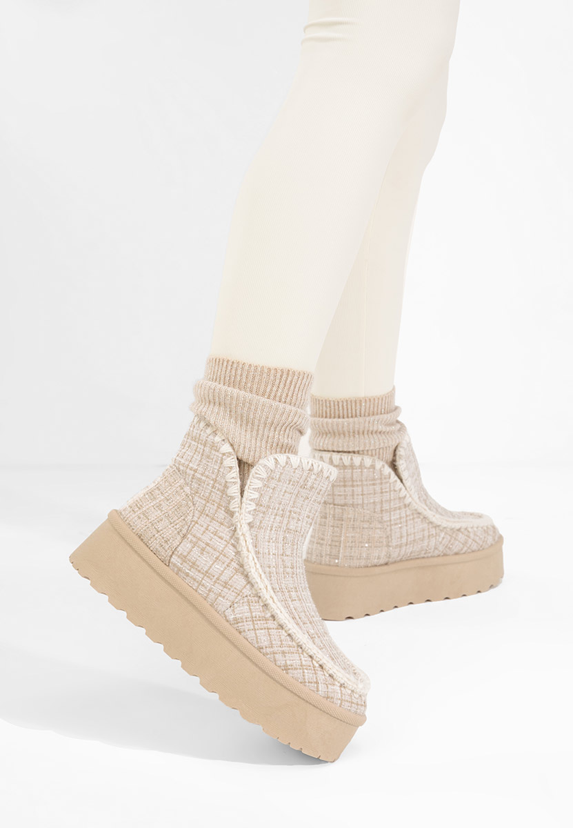 Stivali mocc Celestina beige