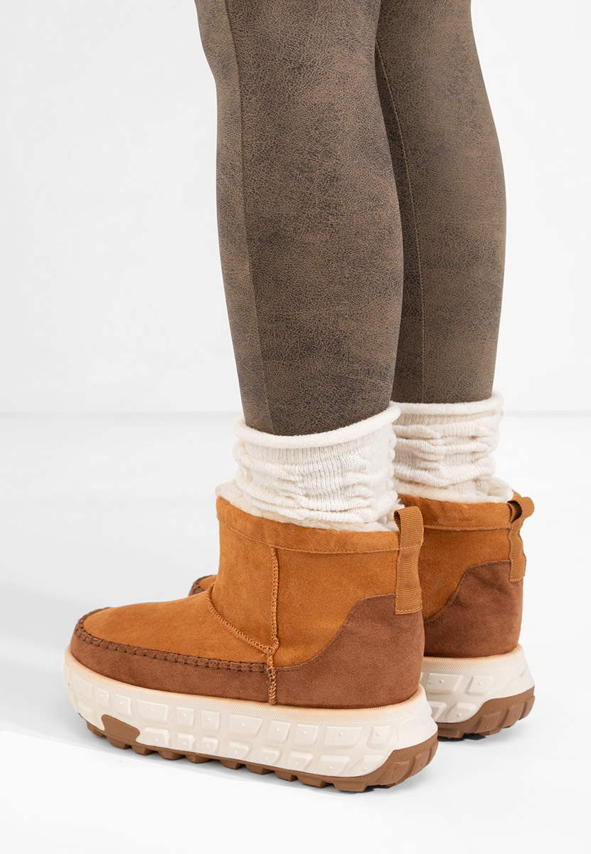 Stivaletti con plateau Novela camel
