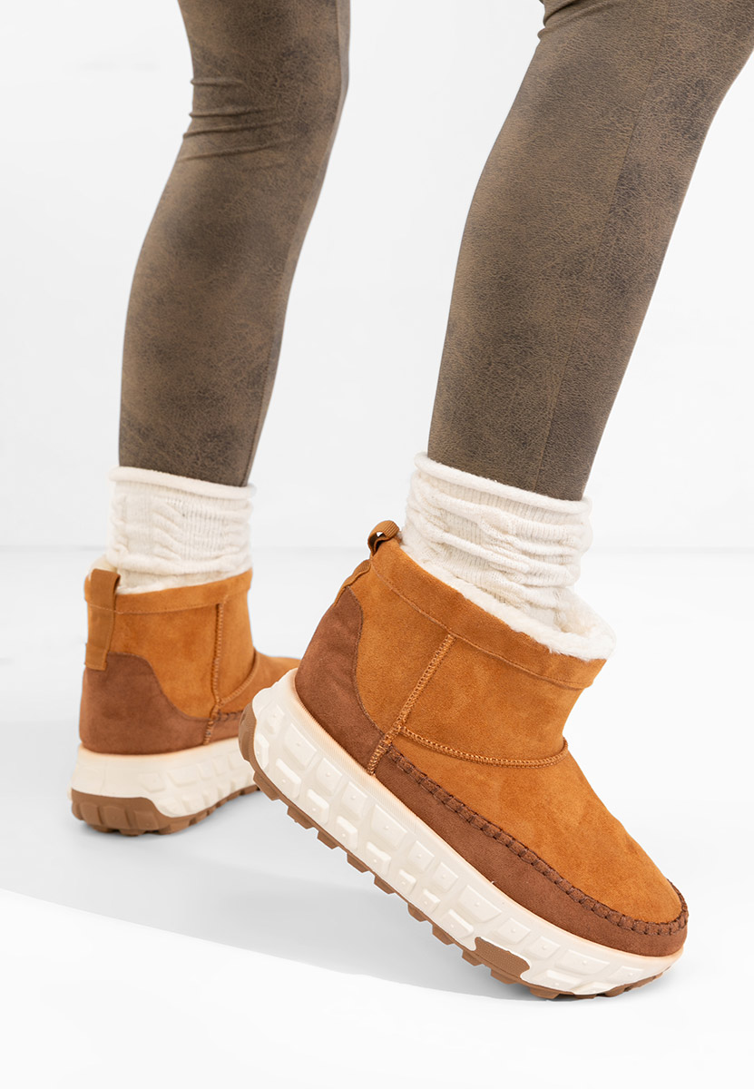 Stivaletti con plateau Novela camel
