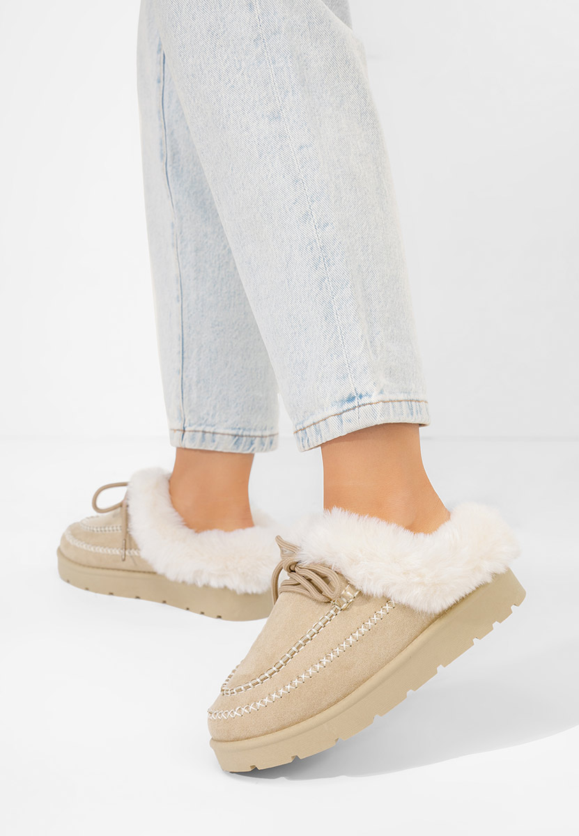 Zoccoli donna Leainia beige