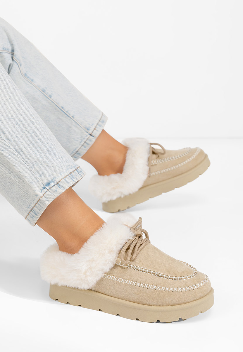 Zoccoli donna Leainia beige