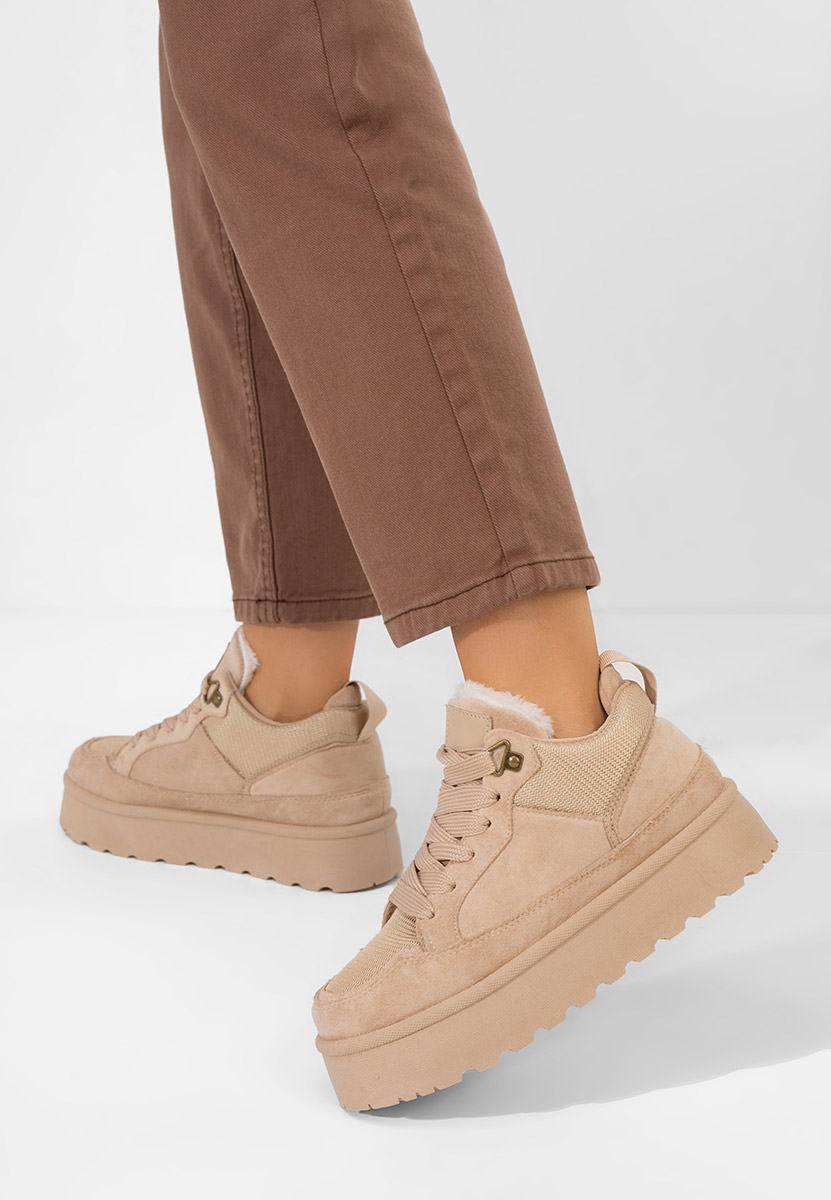 Sneakers con plateau Isariel cachi