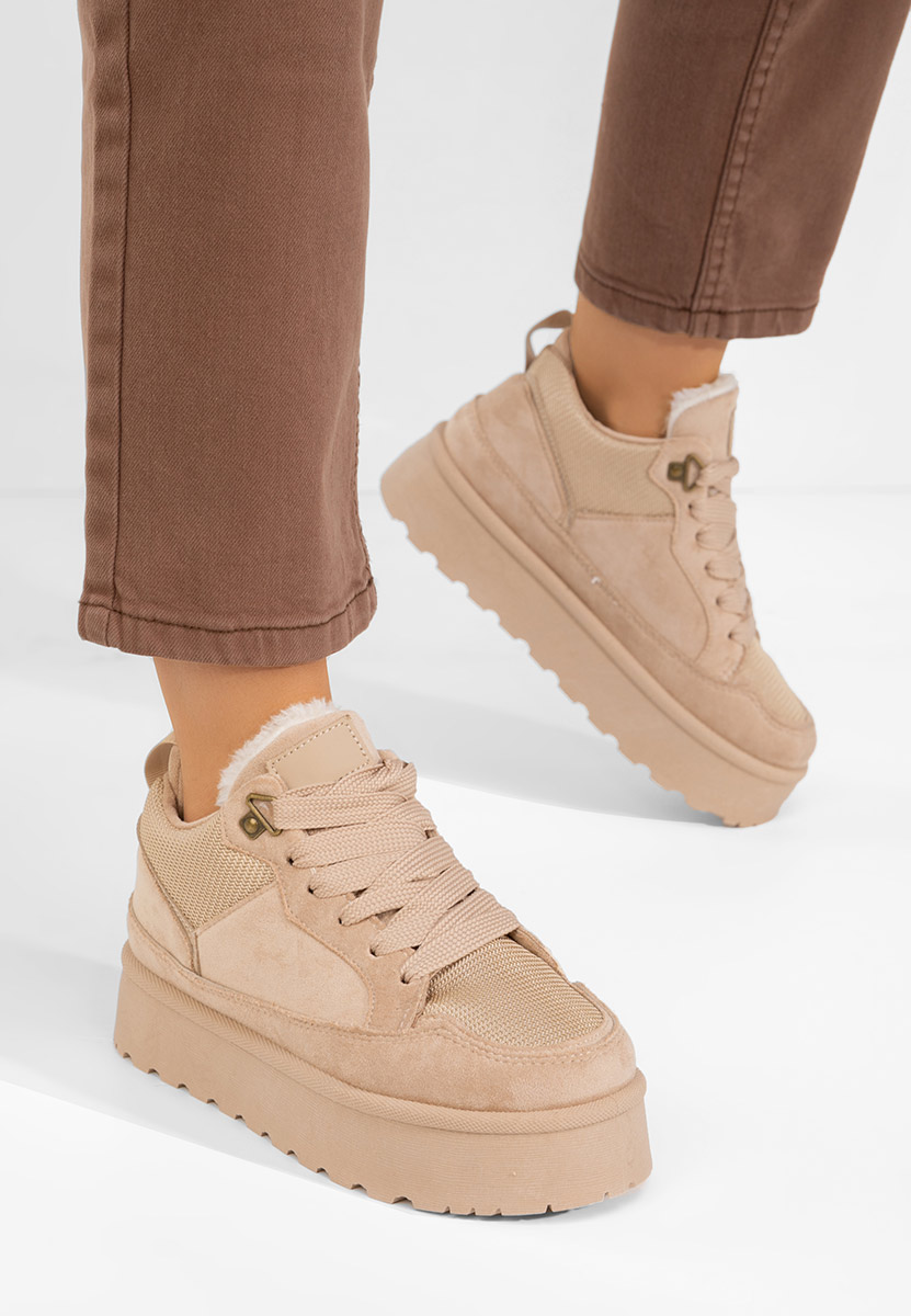 Sneakers con plateau Isariel cachi