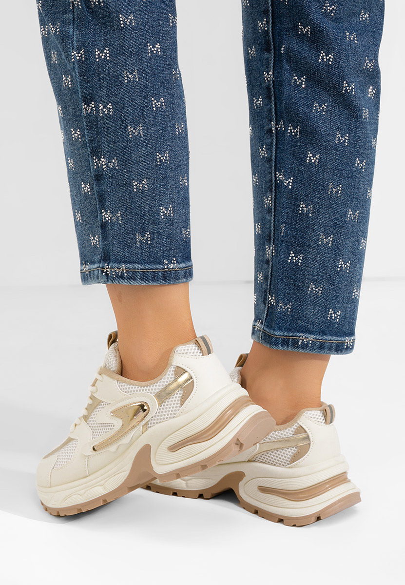 Sneakers con zeppa Ismira beige