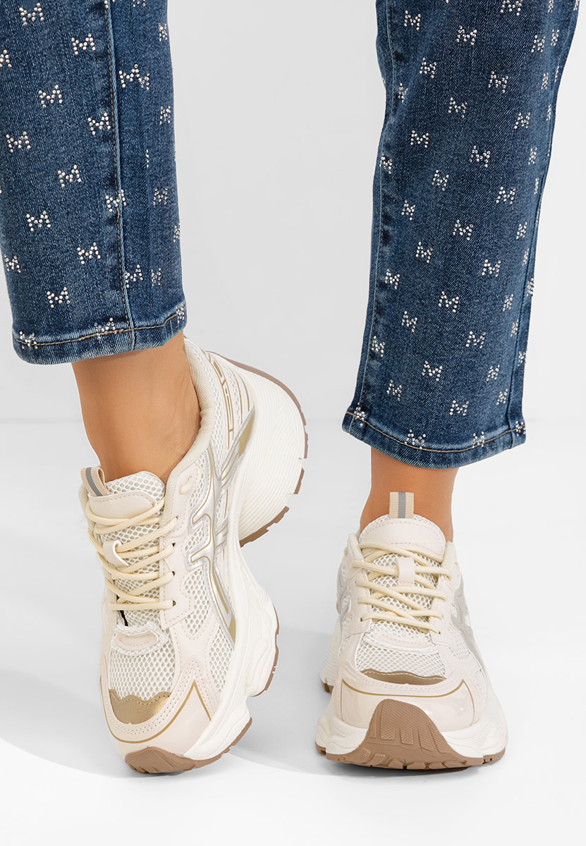 Sneakers con zeppa Kaliora beige
