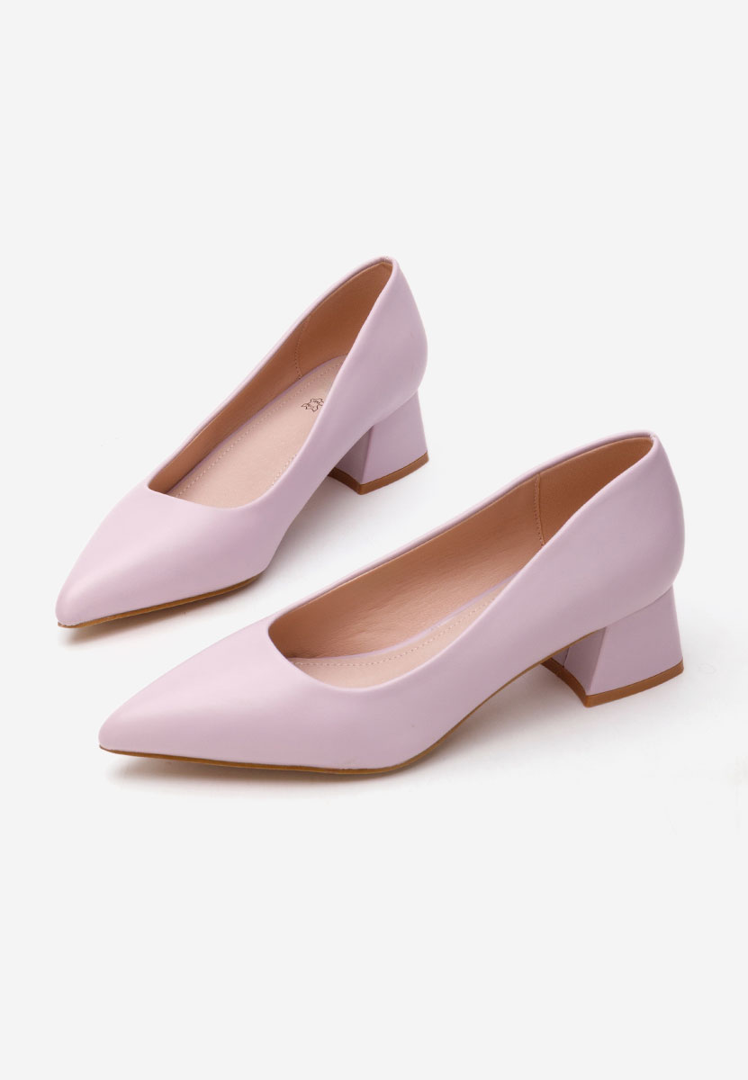 Décolleté tacco basso Alleva V2 viola