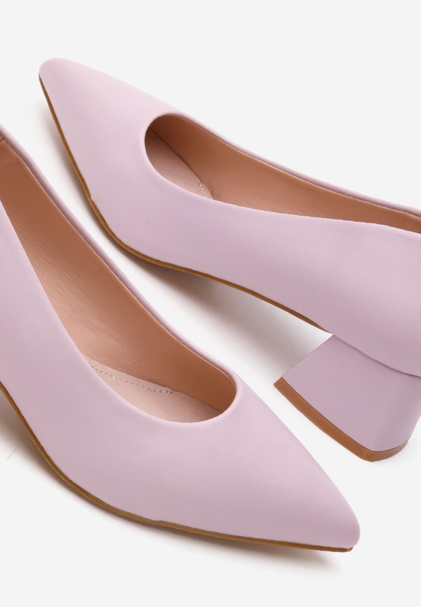 Décolleté tacco basso Alleva V2 viola