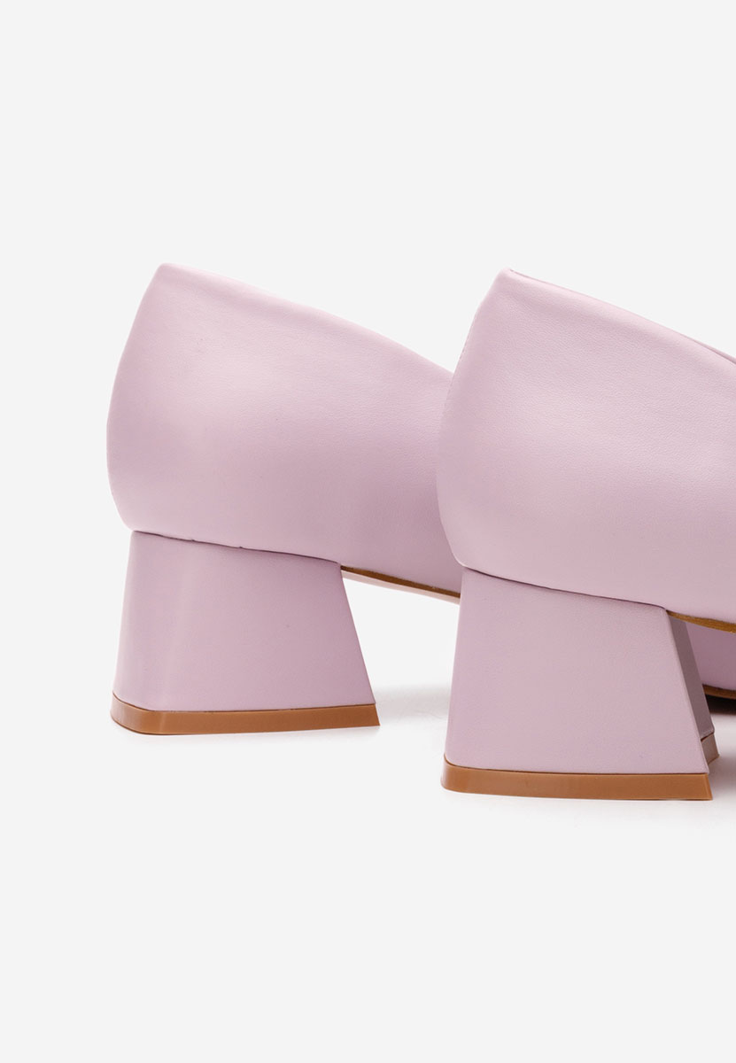 Décolleté tacco basso Alleva V2 viola