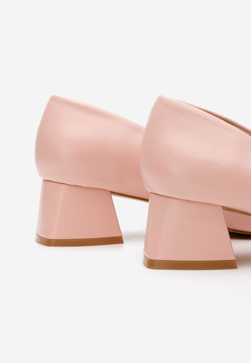 Décolleté tacco basso Alleva V2 nude