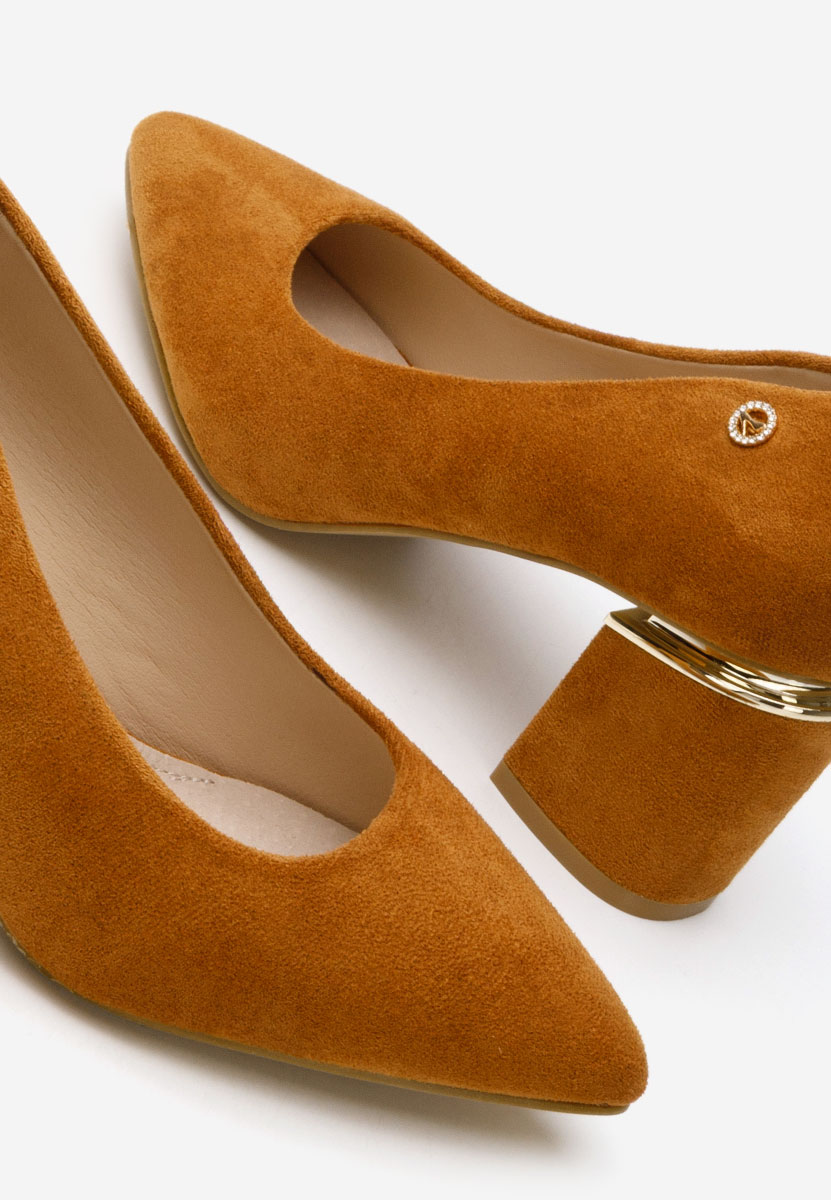 Décolleté tacco largo Nelia V5 cachi