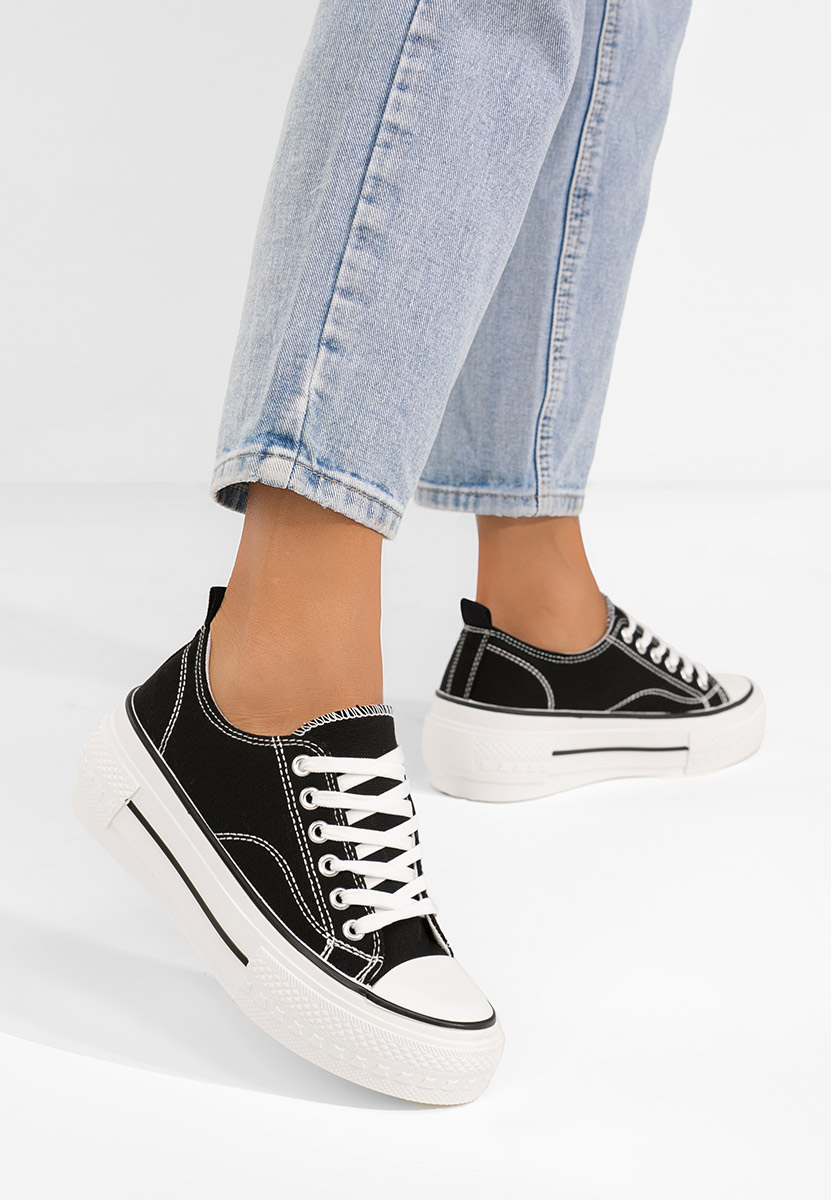 Scarpe da ginnastica con piattaforma Antio nero