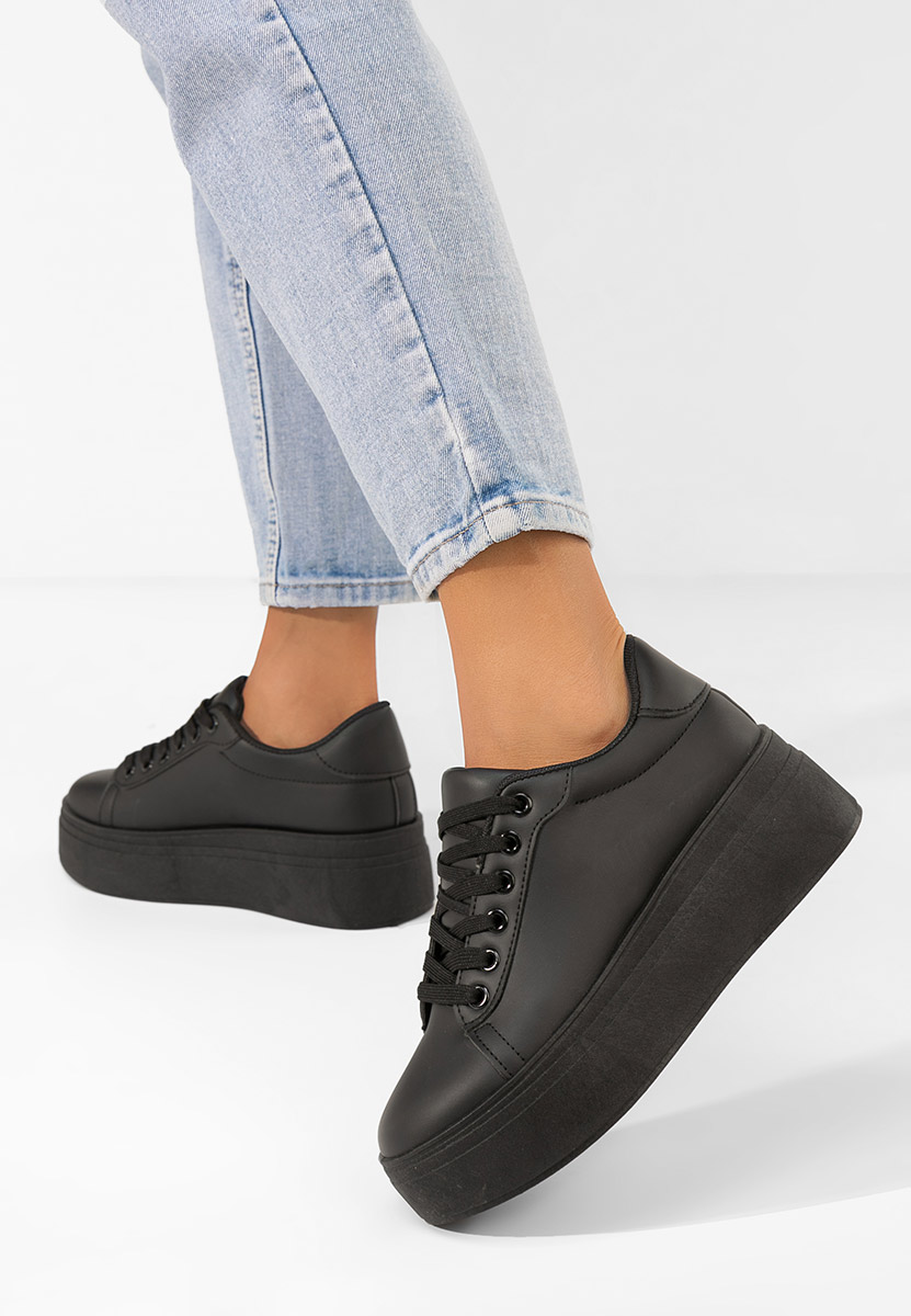 Sneakers con plateau Albea nero