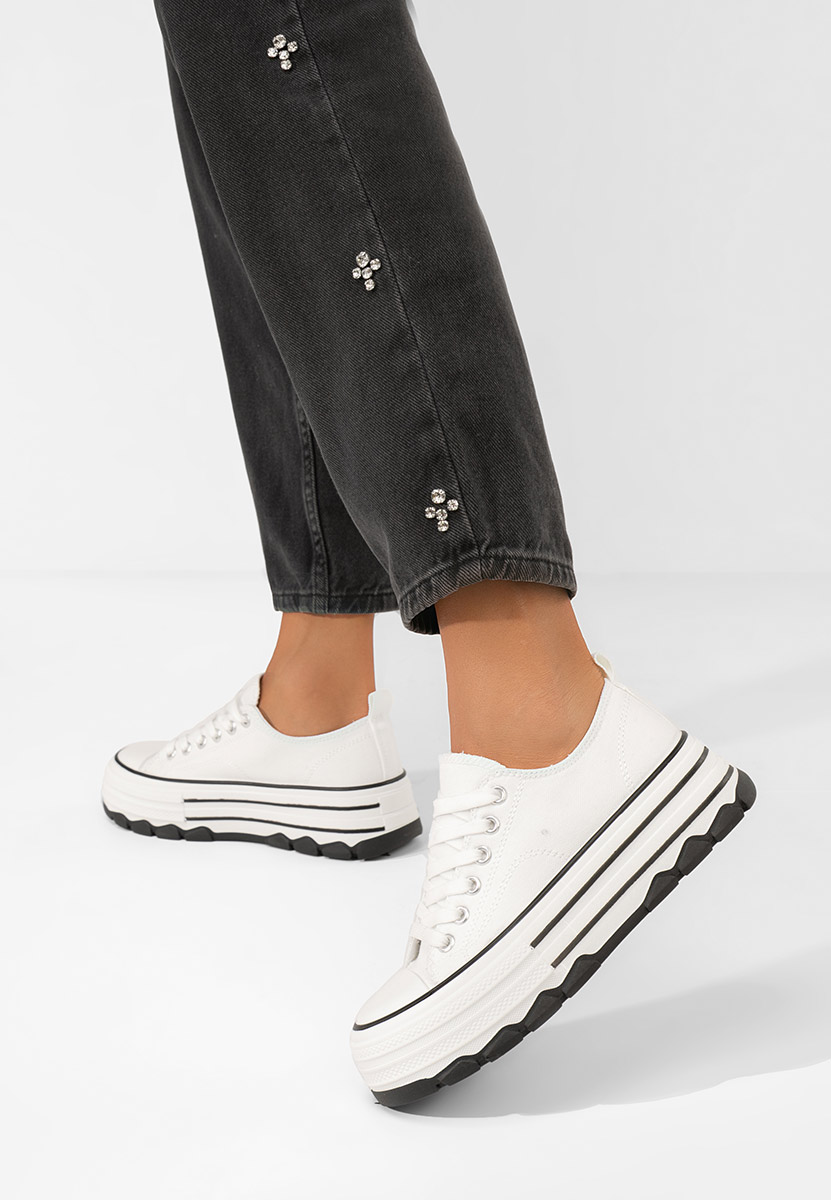 Scarpe da ginnastica con piattaforma Zenoria bianchi