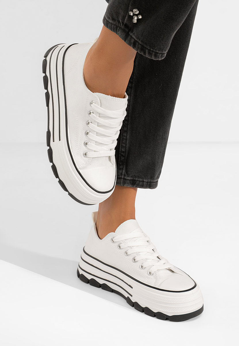 Scarpe da ginnastica con piattaforma Zenoria bianchi