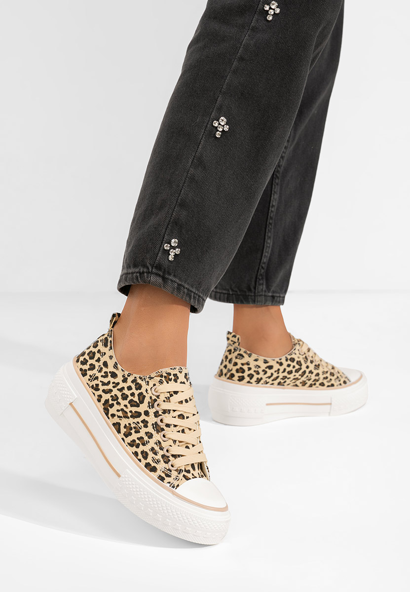 Scarpe da ginnastica con piattaforma Antio animal print Scarpe da ginnastica con piattaforma Antio animal print