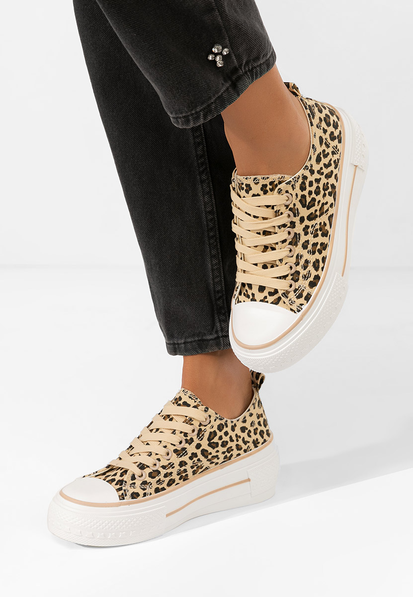 Scarpe da ginnastica con piattaforma Antio animal print Scarpe da ginnastica con piattaforma Antio animal print