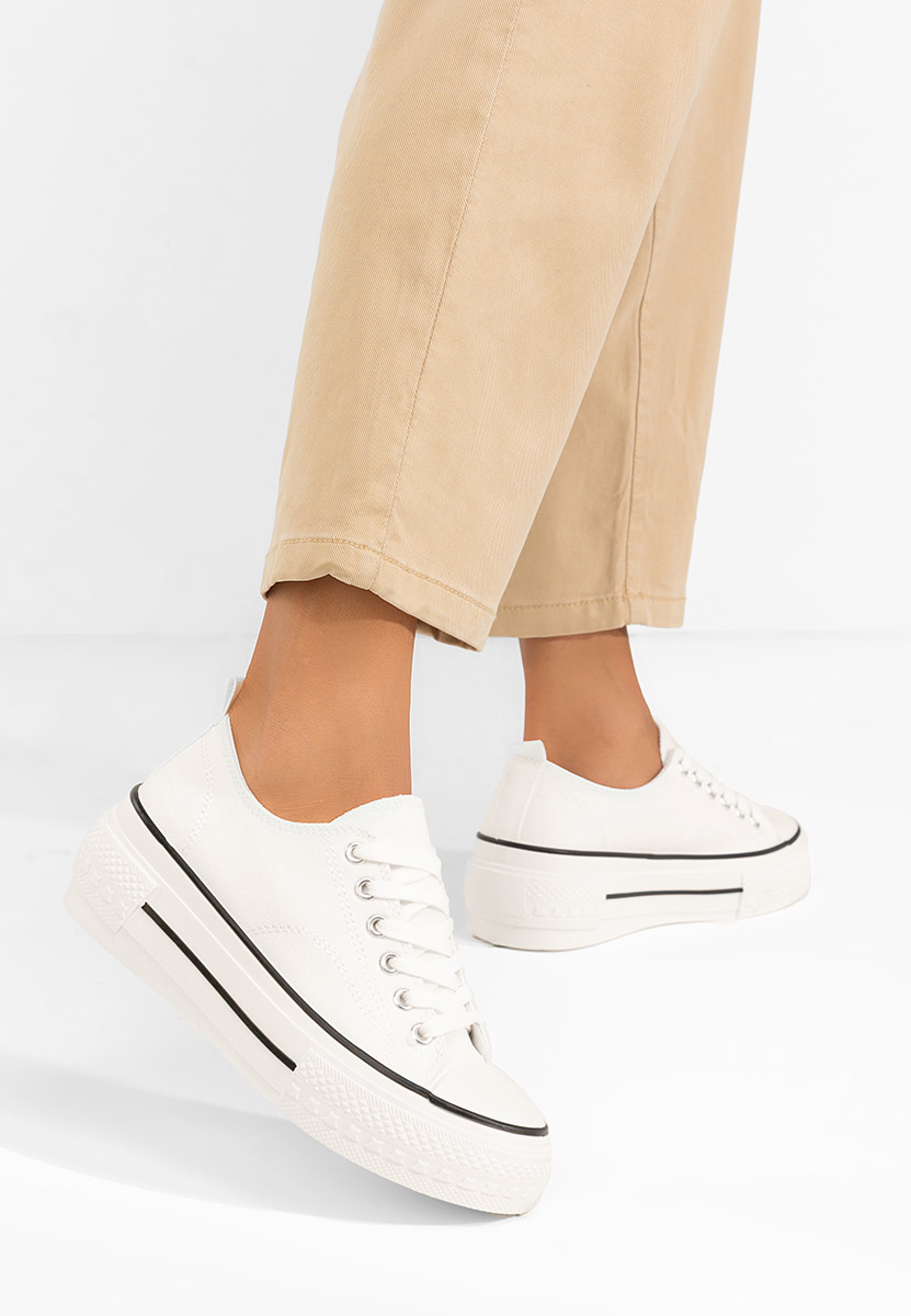 Scarpe da ginnastica con piattaforma Antio bianchi