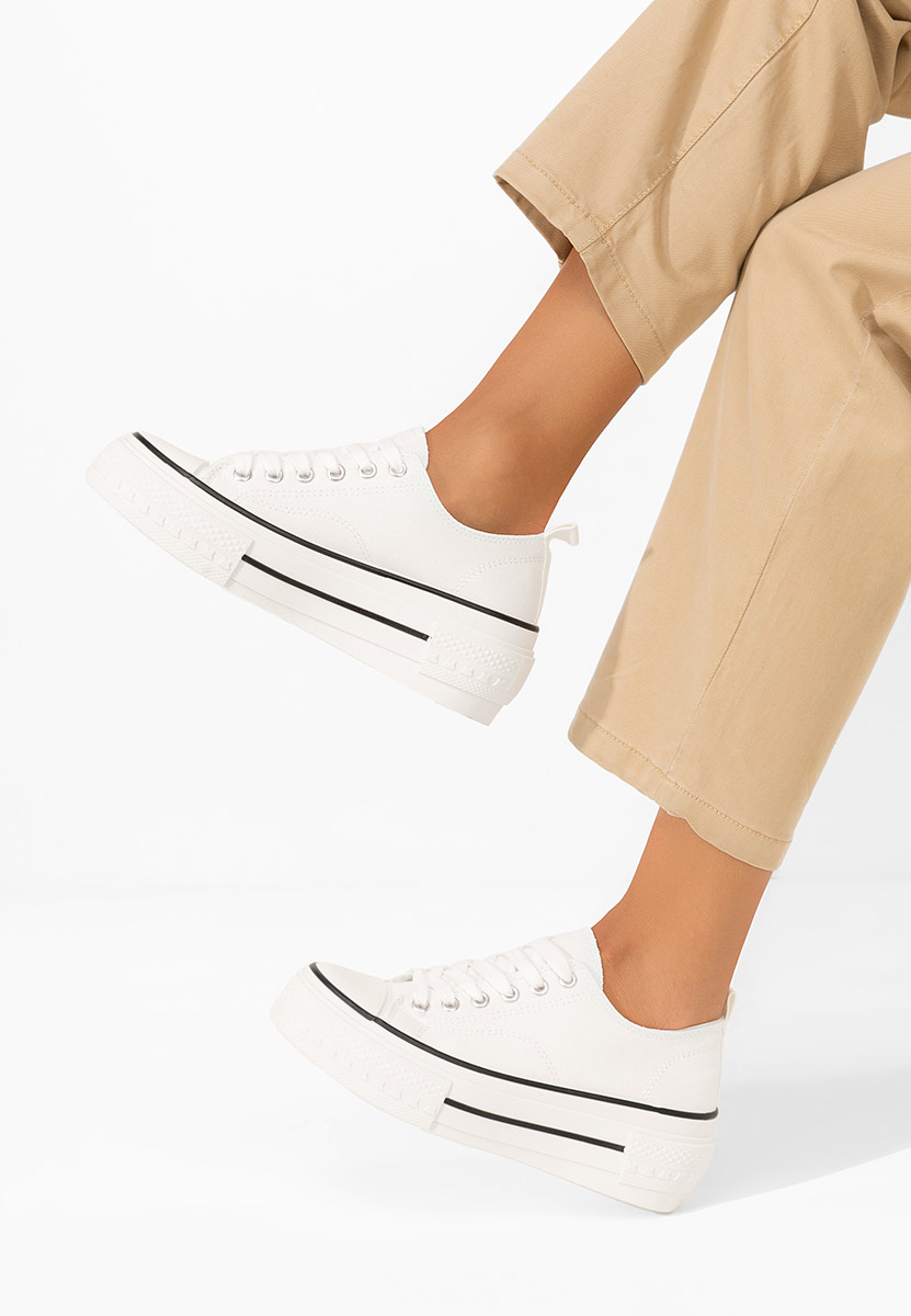 Scarpe da ginnastica con piattaforma Antio bianchi