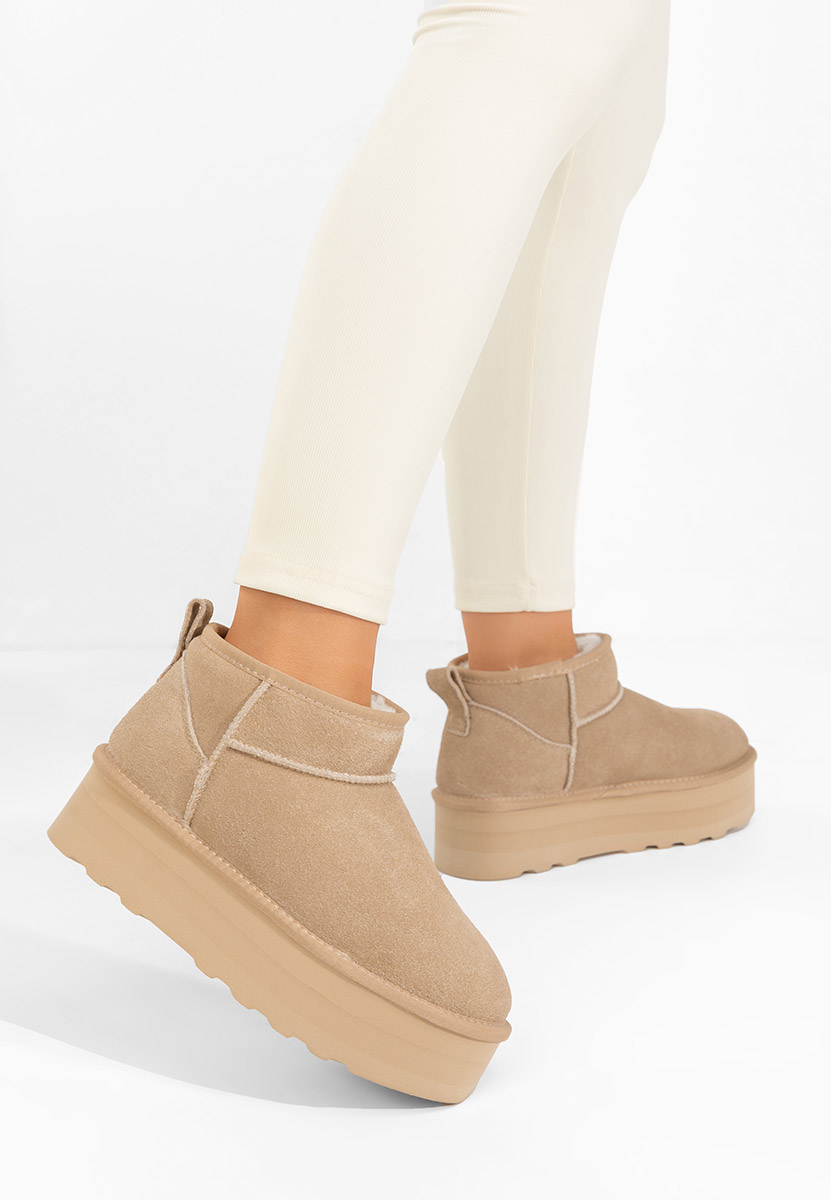 Stivali con piattaforma Fenoria beige