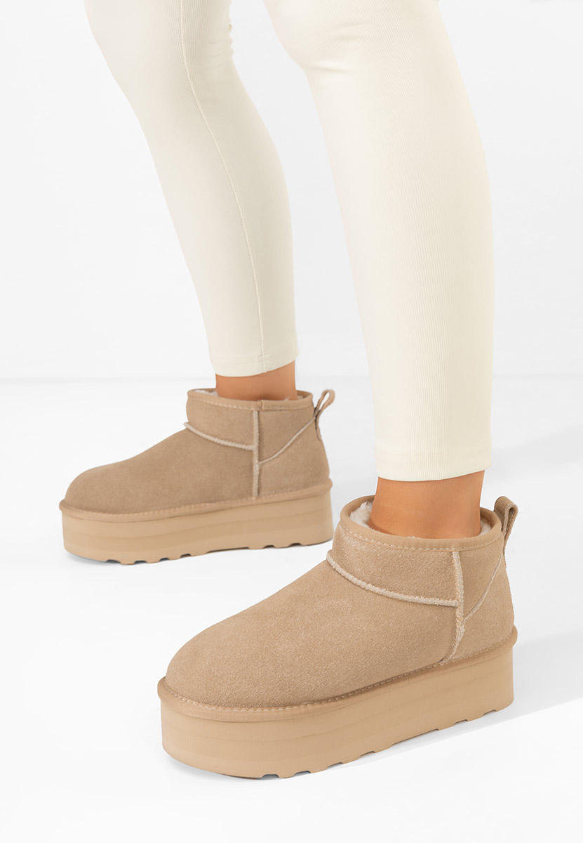 Stivali con piattaforma Fenoria beige