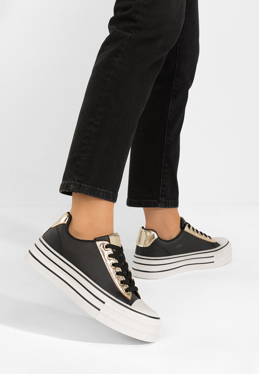 Scarpe da ginnastica con piattaforma Lorraine nero