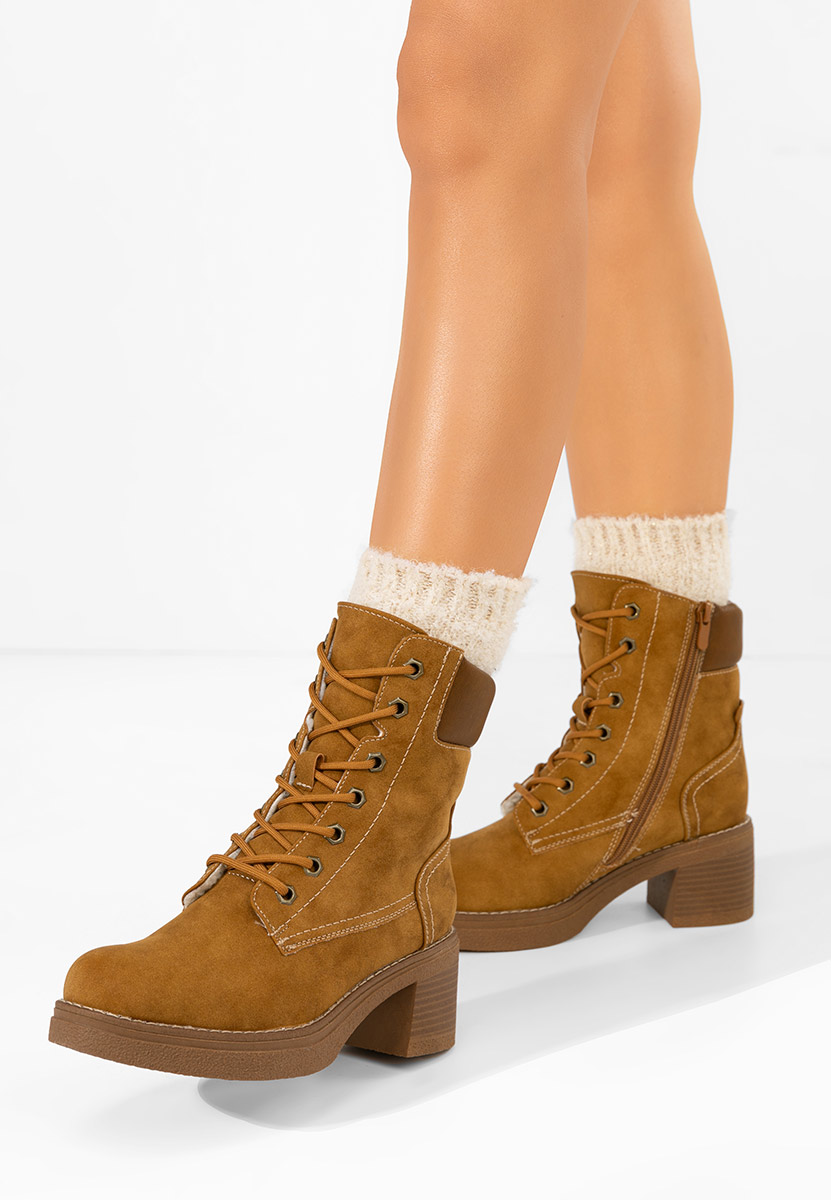 Stivaletti con tacco Celoria camel