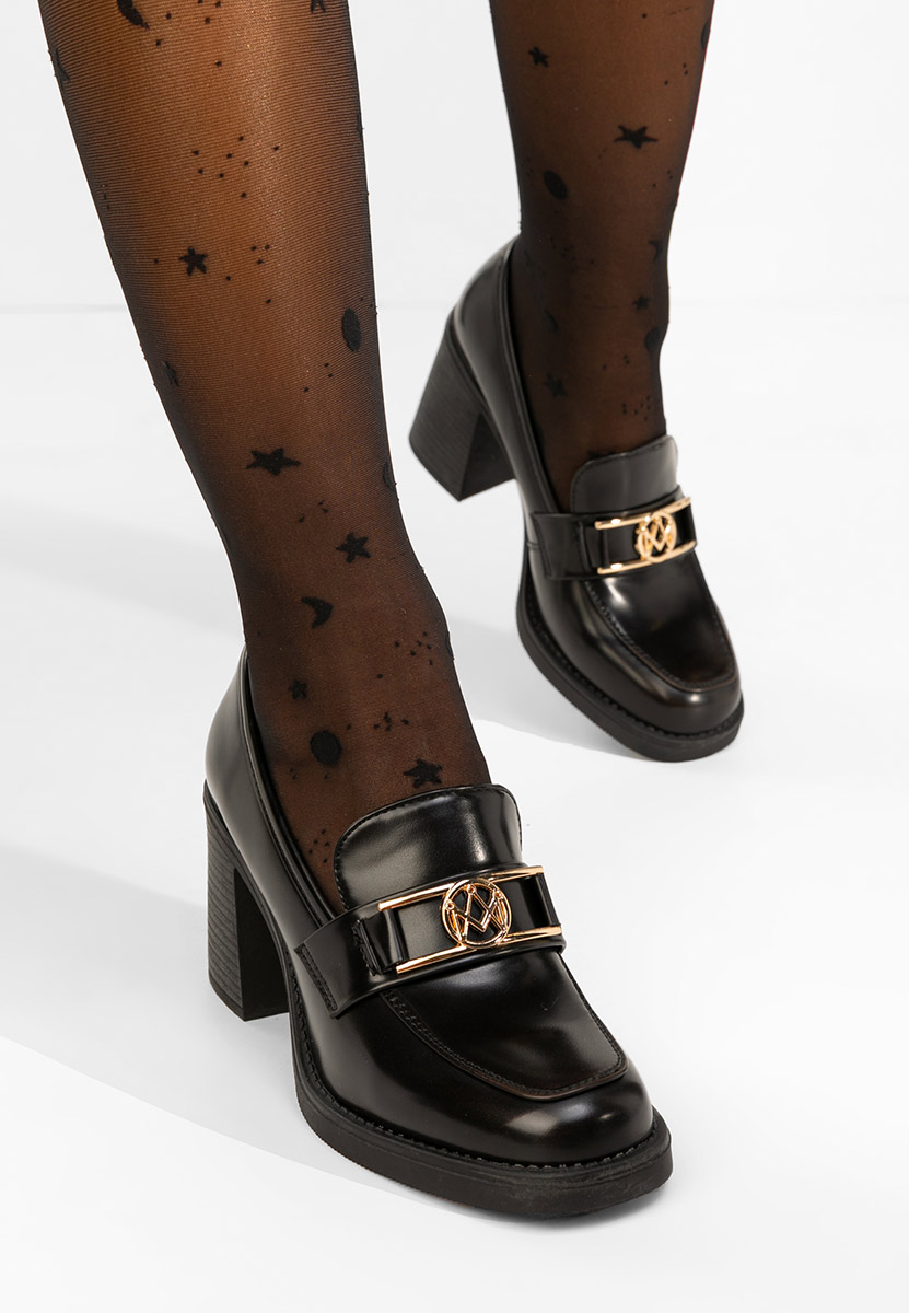 Mocassini con tacco Selira marrone