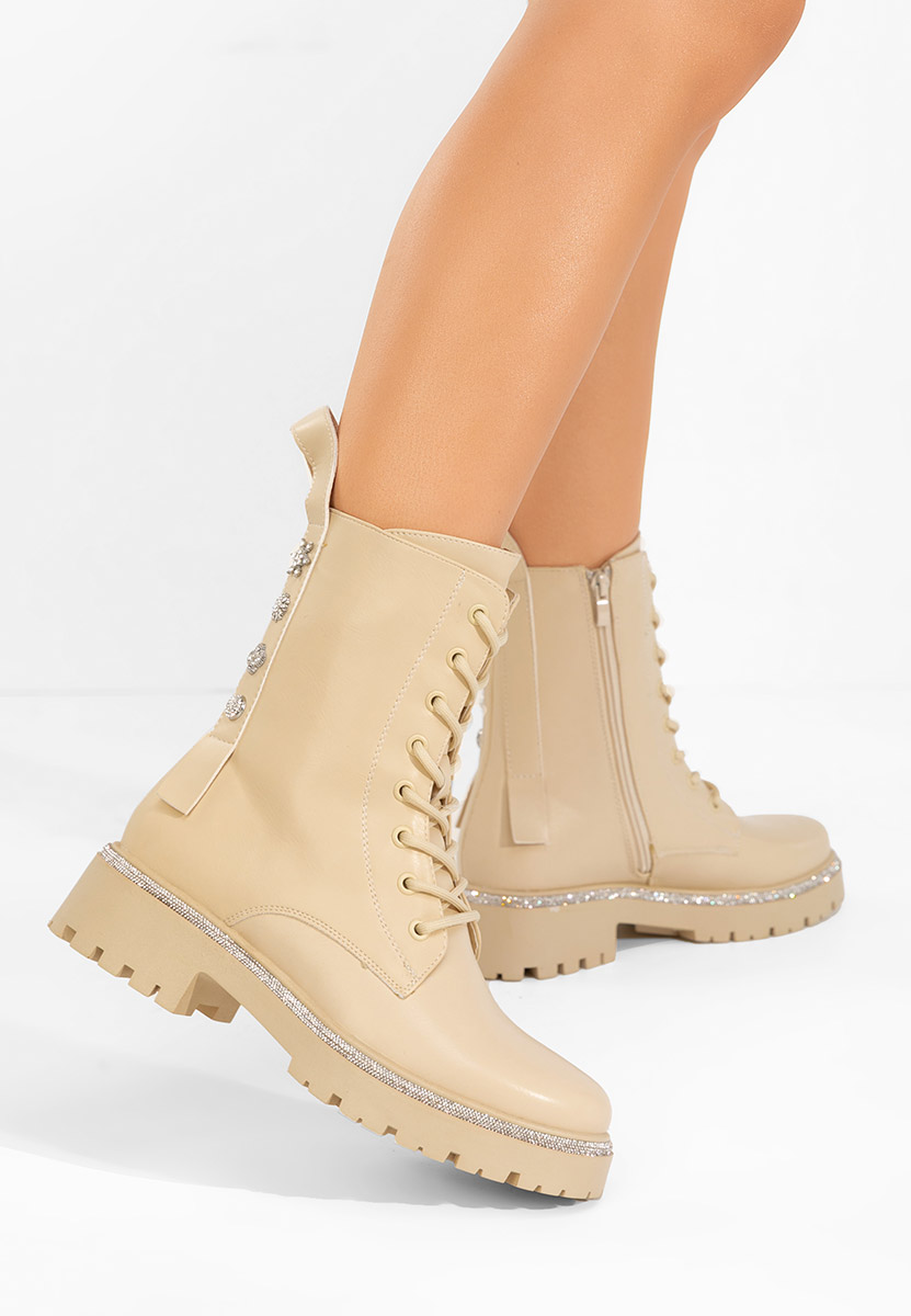 Anfibi donna Jettie beige