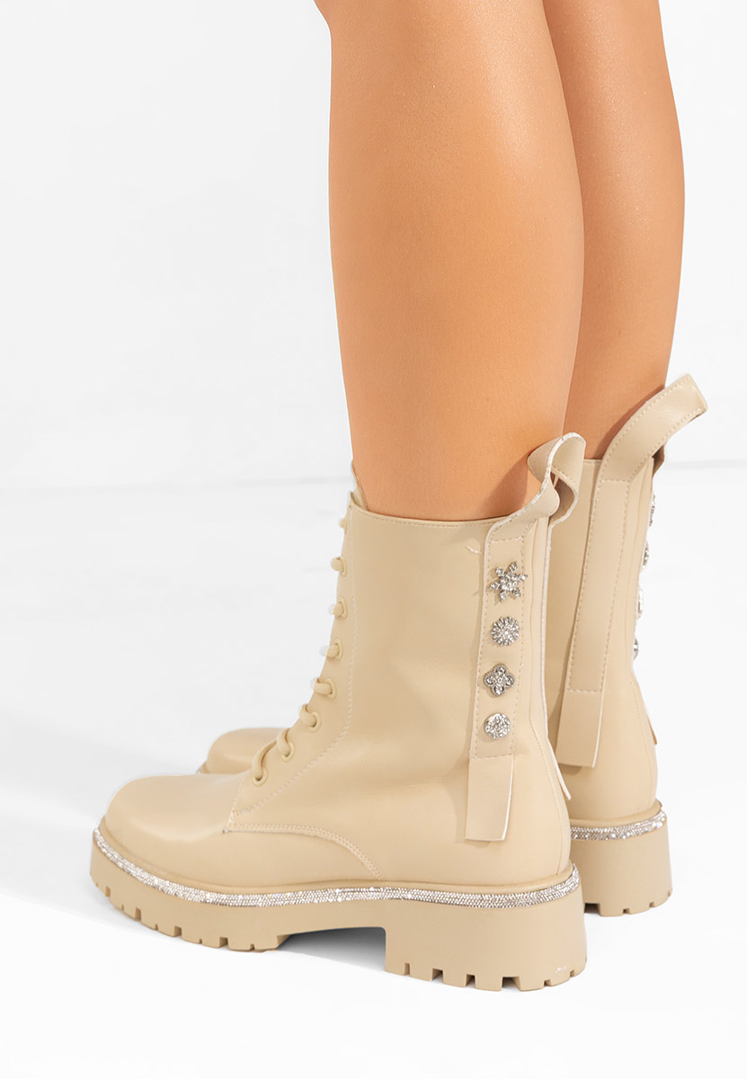 Anfibi donna Jettie beige