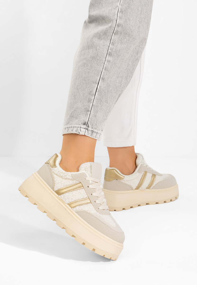 Sneakers con plateau Janeia beige