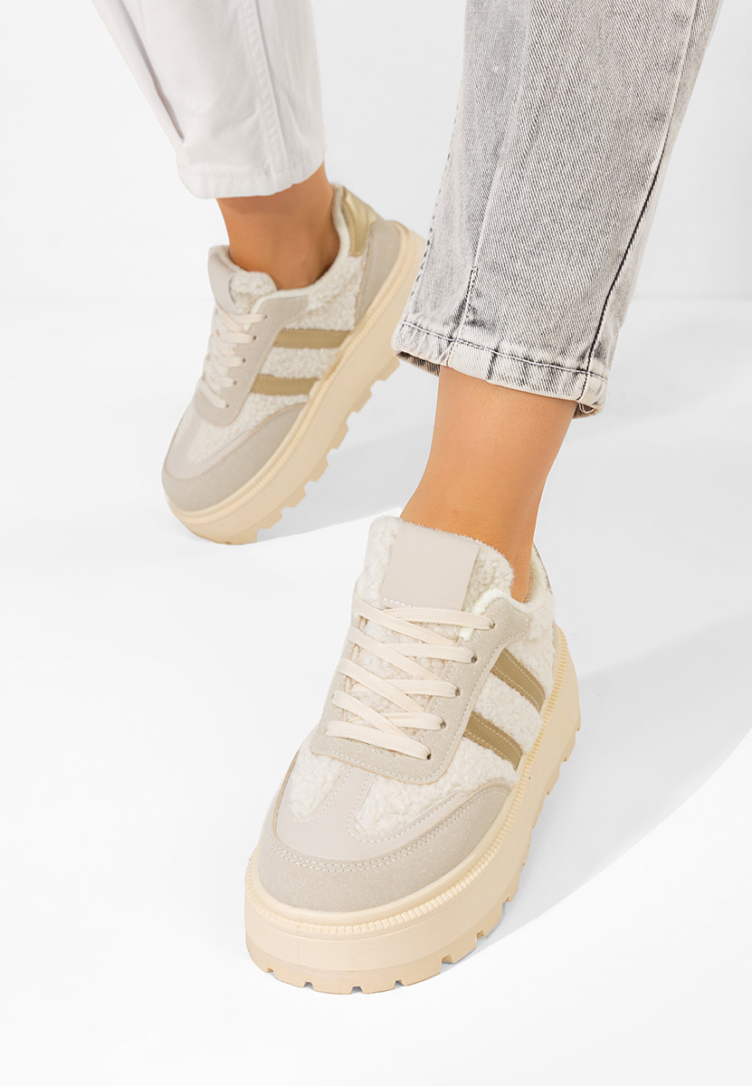 Sneakers con plateau Janeia beige