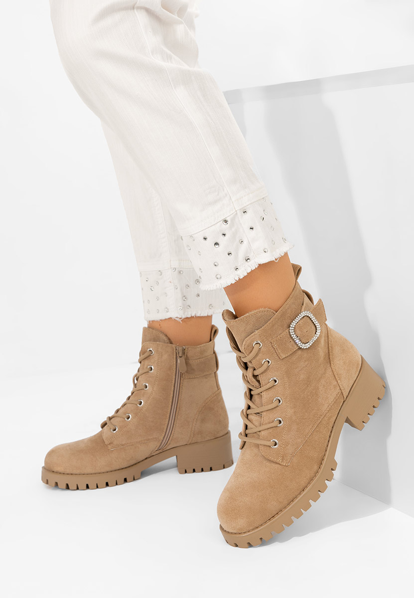 Stivaletti donna Garneta cachi