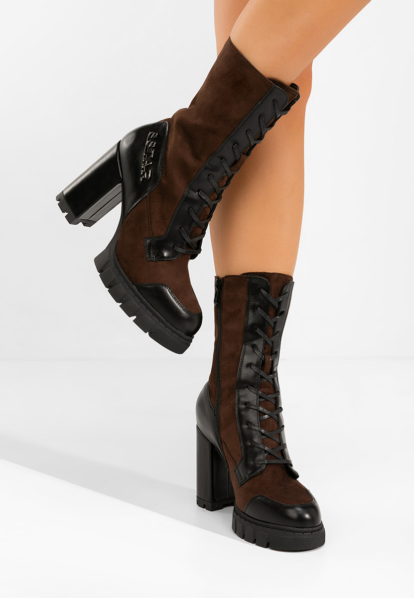 Tronchetti con tacco largo Anahi marrone