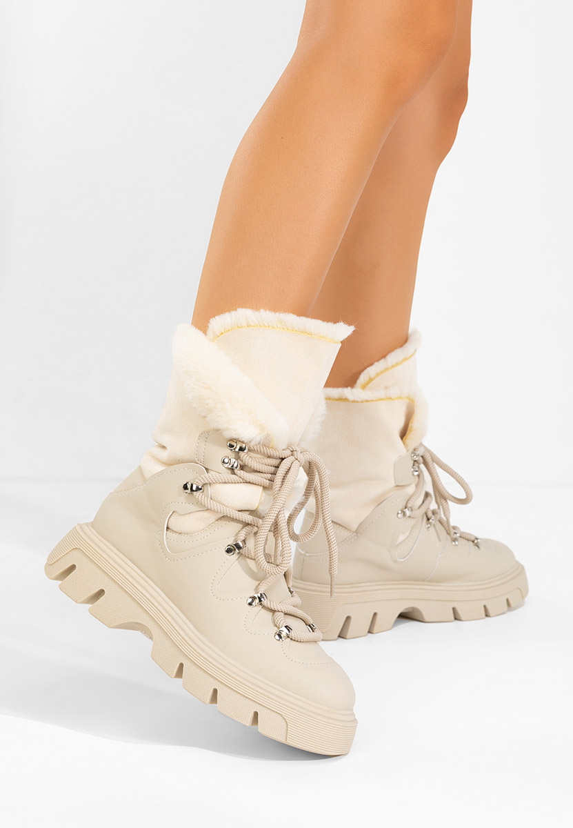 Stivaletti invernali donna Celima beige