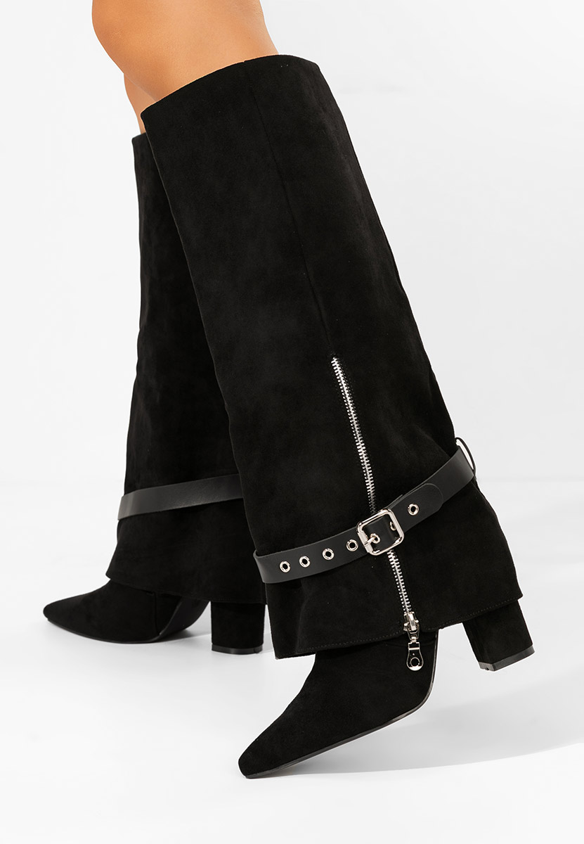 Stivali con tacco Scotia nero