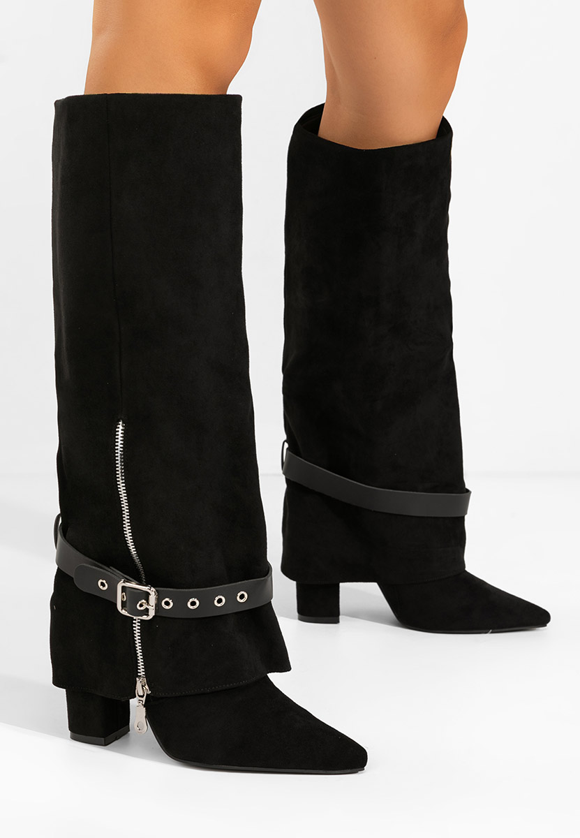 Stivali con tacco Scotia nero