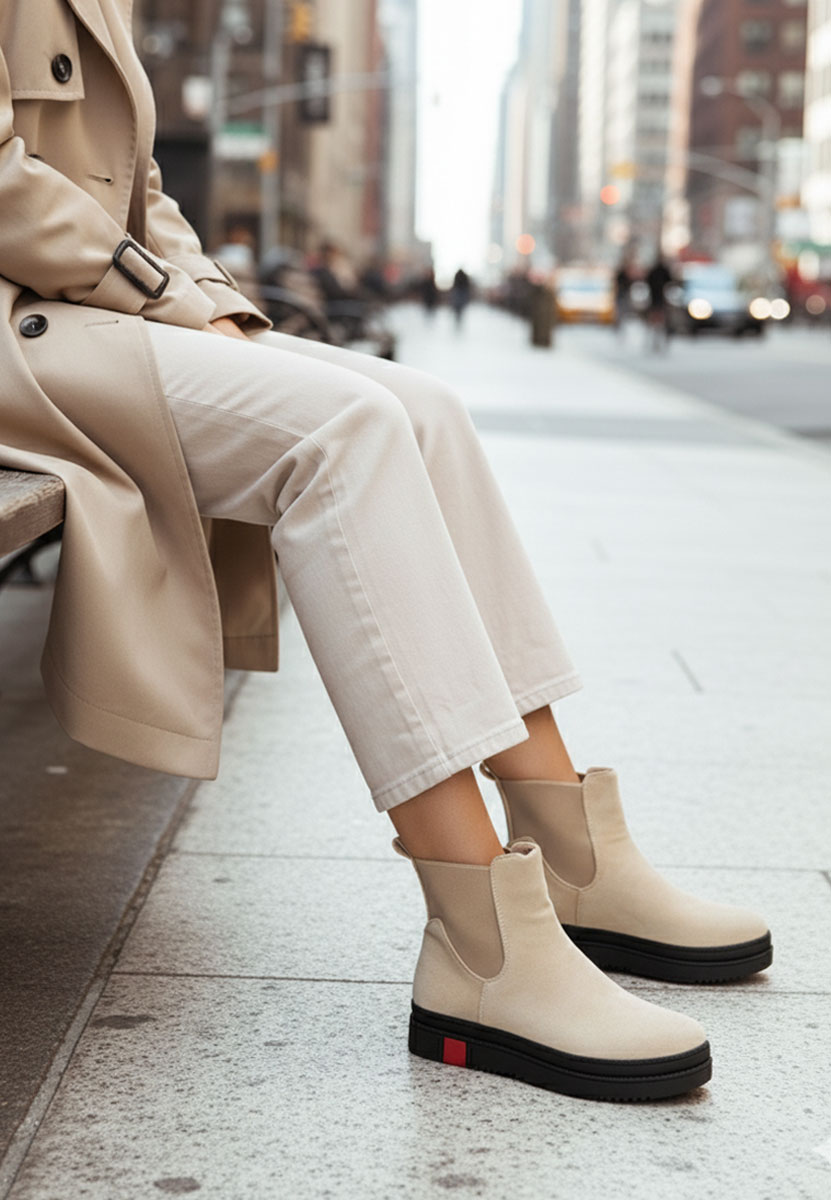 Stivaletti donna Samera beige