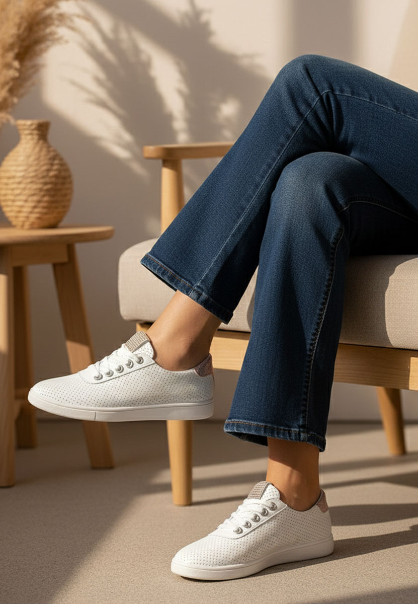 Scarpe basse donna Capricia V3 bianchi