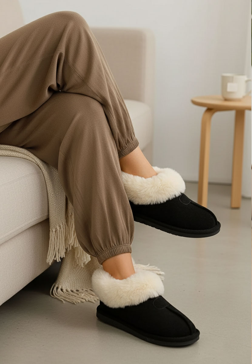 Pantofole donna Nero Olaria