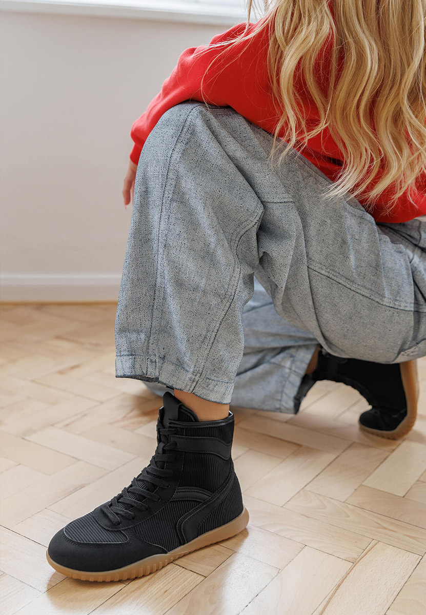 Scarpe da ginnastica High-Top Daine neroi Scarpe da ginnastica High-Top Daine neroi