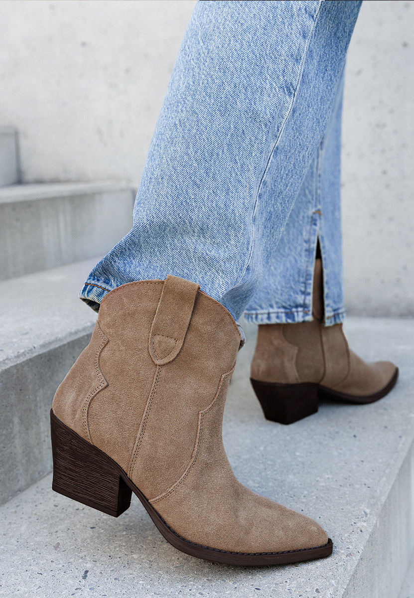 Stivaletti texani donna Glavira cachi