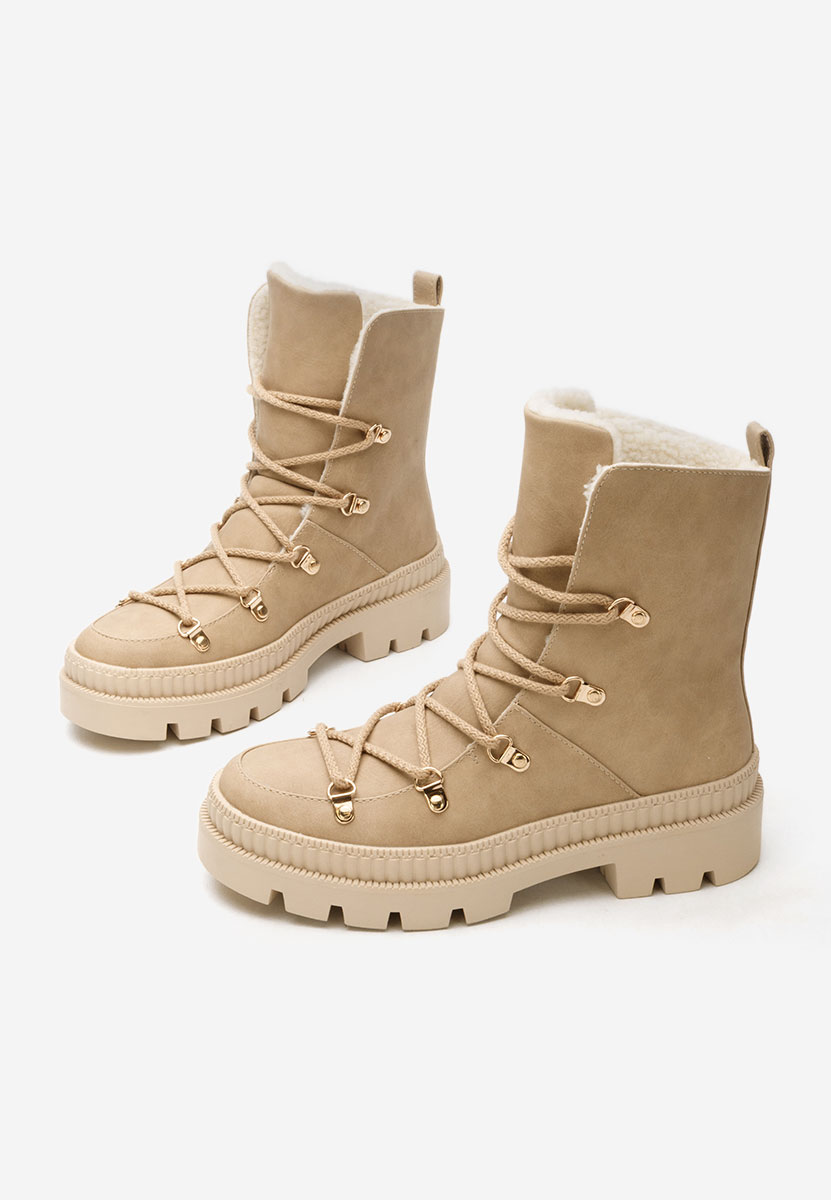 Stivaletti invernali donna Solira cachi