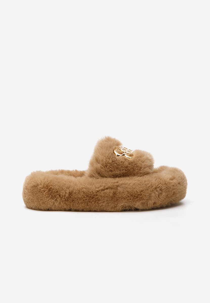 Ciabatte platform Barea camel