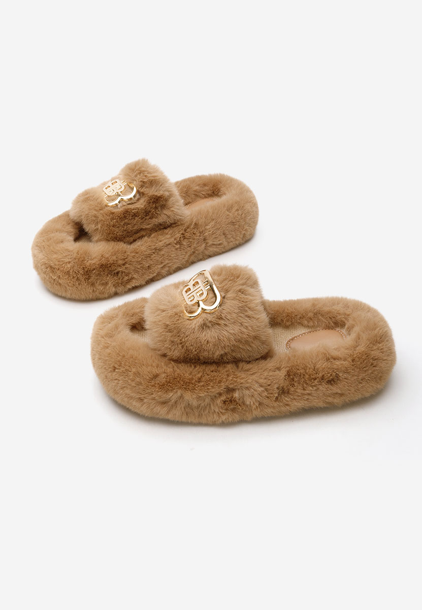 Ciabatte platform Barea camel