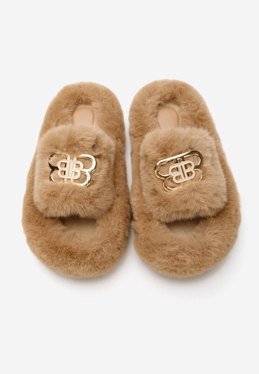Ciabatte platform Barea camel