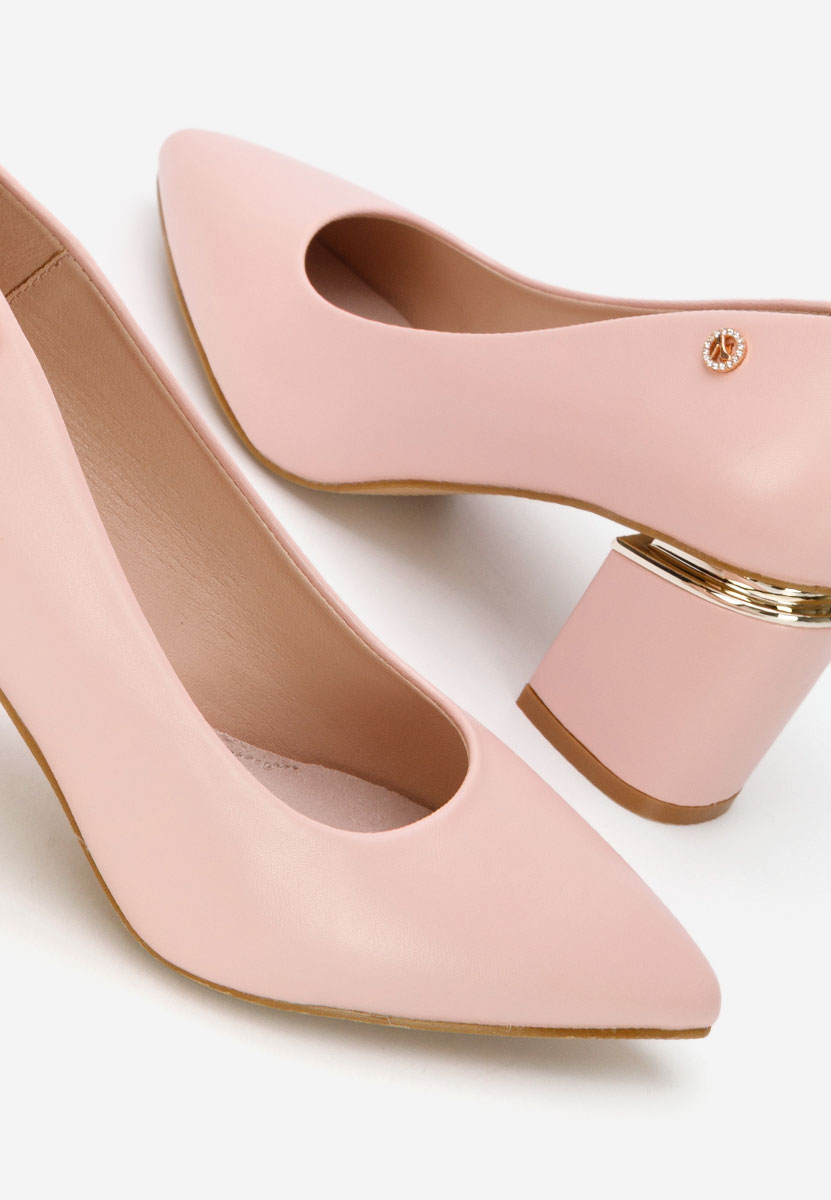 Décolleté tacco largo Nelia V4 nude