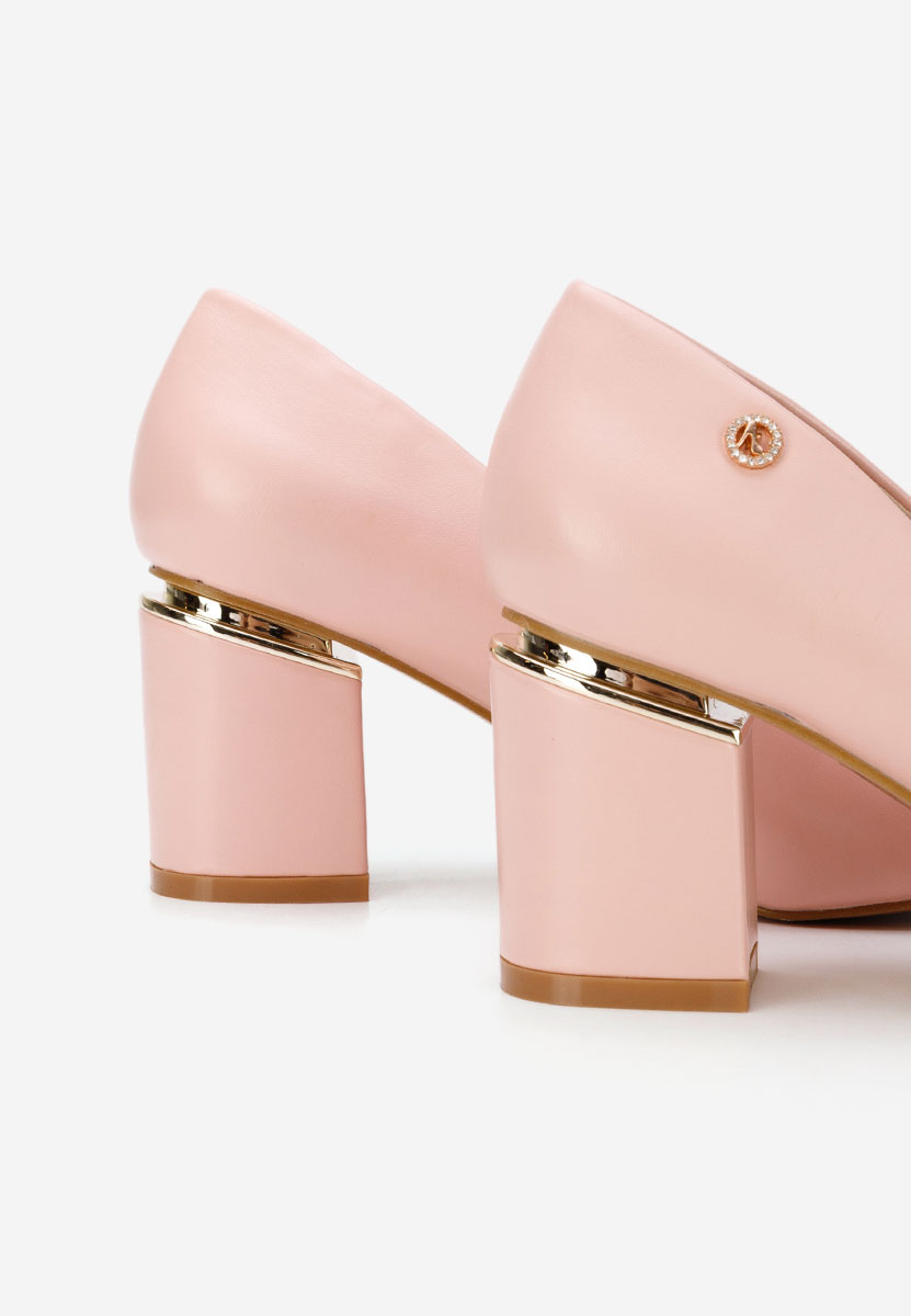 Décolleté tacco largo Nelia V4 nude